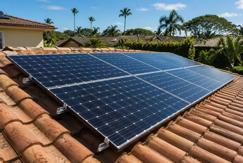 Installation de panneaux solaires à Denée